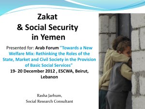 Zakat Management & Social Protection in Yemen