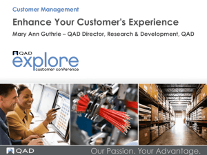 Enhance Your Customer's Experience