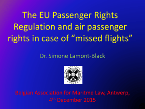 Relationship Montreal v EC Passenger Rights Regulation, Reg. 261