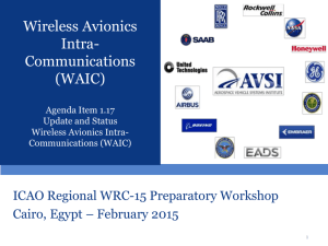 Wireless Avionics Intra-Communications (WAIC).