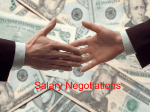 Salary Negotiation Notes - Missouri State Teachers Association