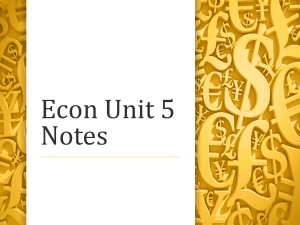 Econ Unit 5 Notes - Montgomery County Schools