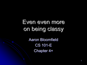 Classes addendum (chapter 4)