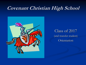 Academics - Covenant Christian High School