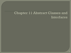 Chapter 9: Objects and Classes
