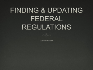 finding regulations