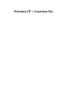 Privates CP + Coercion DA - Stanford National Forensics Institute