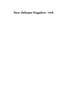 New Orleans Neg 7WK - Open Evidence Archive