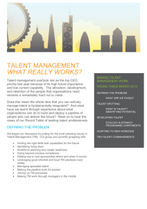 Talent Management What Really Works