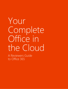 A Reviewers Guide to Office 365 for Business