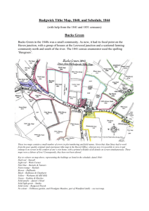 Rudgwick Tithe Map – Bucks Green