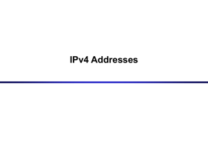 Classful IP Addresses