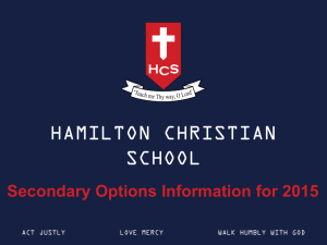 Year 10 - Hamilton Christian School
