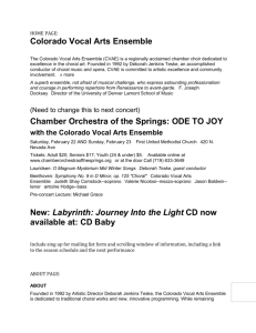 Colorado Vocal Arts Ensemble