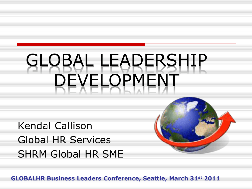 Global Leadership Development