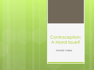 Contraception: A Moral Issue?
