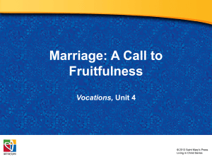 Marriage Fruitfulness