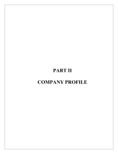 part ii company profile