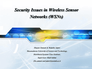 Security in WSN
