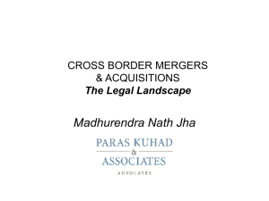 CROSS BORDER MERGERS & ACQUISITIONS