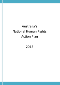 National Human Rights Action Plan - Australian Council for Human