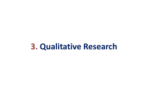 3. Qualitative Research Exploratory Research