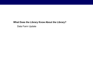 What Does the Library Know About the Library?