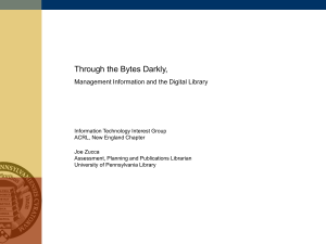 Management Information and the Digital Library