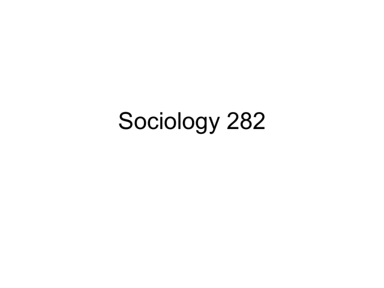 Sociology 282