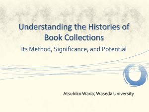 Understanding the Histories of Book Collections