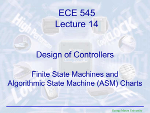 Lecture 14 - Design of Controllers. Finite State Machine and
