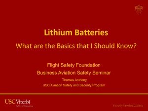 Lithium Batteries - Flight Safety Foundation