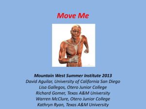 Motor Proteins and Movement (PowerPoint) Mountain West 2013