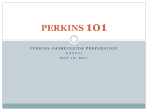 perkins 101 - National Association for Career & Technical Education