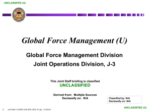 Global Force Management - National Security Training