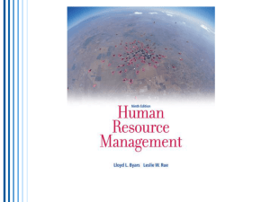 Human Resource Management, 8e (Byars, Rue)