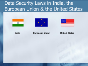 Data Security Laws in India (A growing BPO Destination)