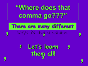 Commas (1)