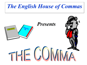 Comma Review - Hardin County Schools