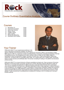 Course Outlines-Quantitative Analysis Courses Derivatives 101 2