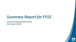Updated Spend Summary Report 2015