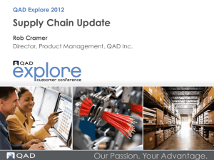 Supply Chain Update