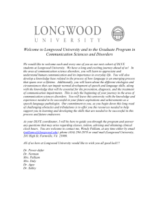Welcome to Longwood University and to the Graduate Program in