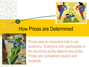 How Prices are Determined