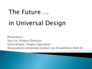 Exploring Universal Design - National Service Inclusion Project