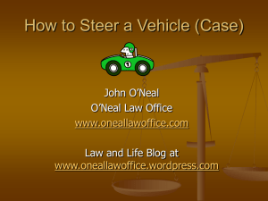 How to Steer a Vehicle (Case)