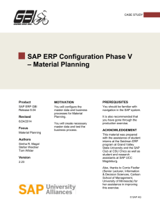 Phase V - Material Planning V2.23