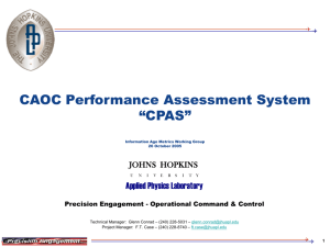 CAOC Assessment System Project Proposal