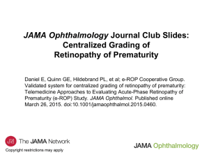 Journal Club Slides - JAMA Ophthalmology