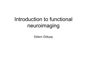 Introduction to Functional Neuroimaging